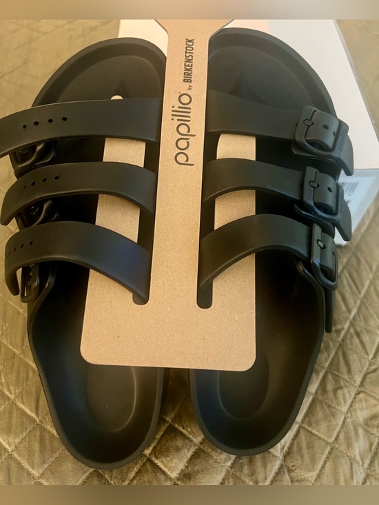 Birkenstock Shoes - Birkenstock Papillio Women’s size 9 black Florida Flex Platform sandals NWT